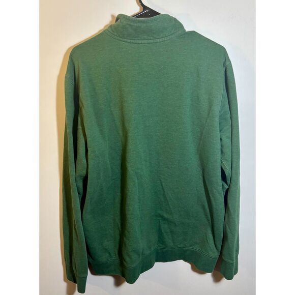 Eddie Bauer Men’s TL Green 1/4 Zip Pullover Sweatshirt Large Fleece Casual - Picture 4 of 4